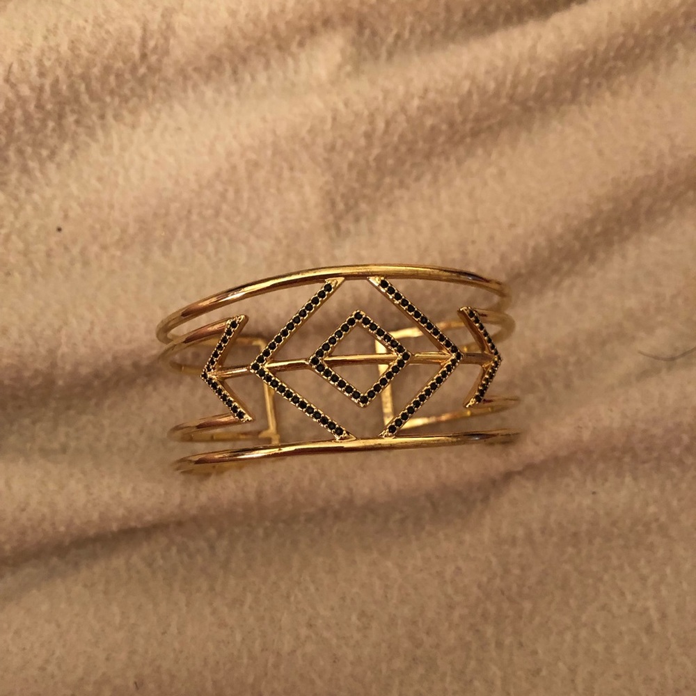 Stella and Dot Gold Pave Cuff